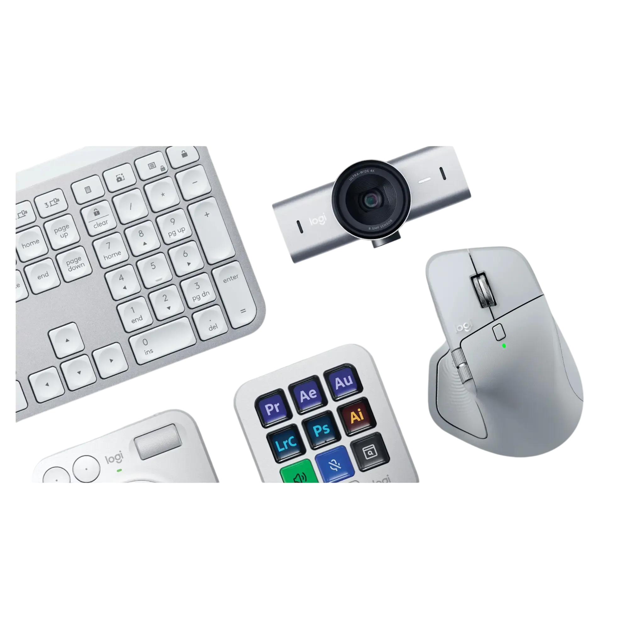 Logitech MX Master 4 Pale Grey в рабочем пространстве