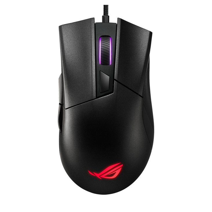 ROG Gladius II Core, предметный ракурс под углом