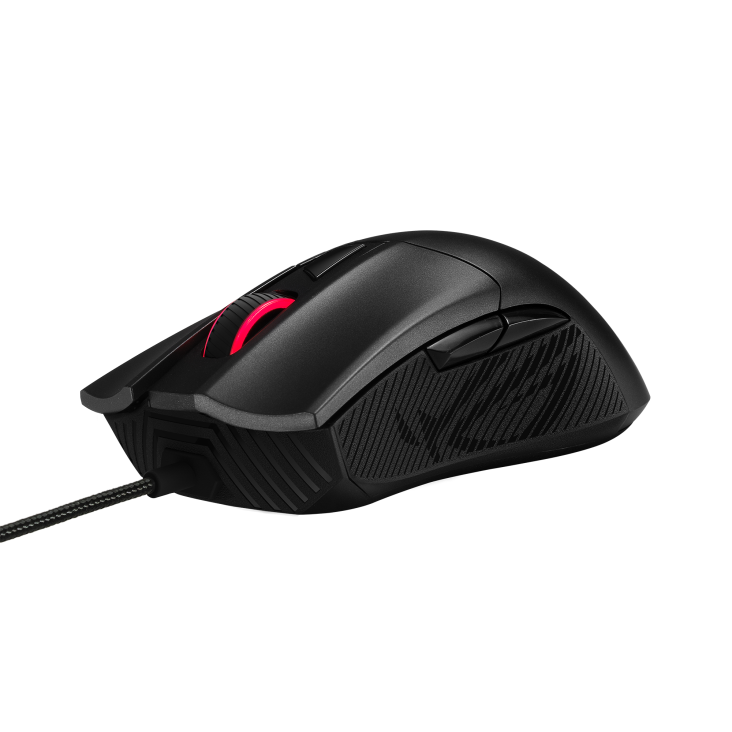 ROG Gladius II Core, вид сверху с колесом и кнопкой DPI