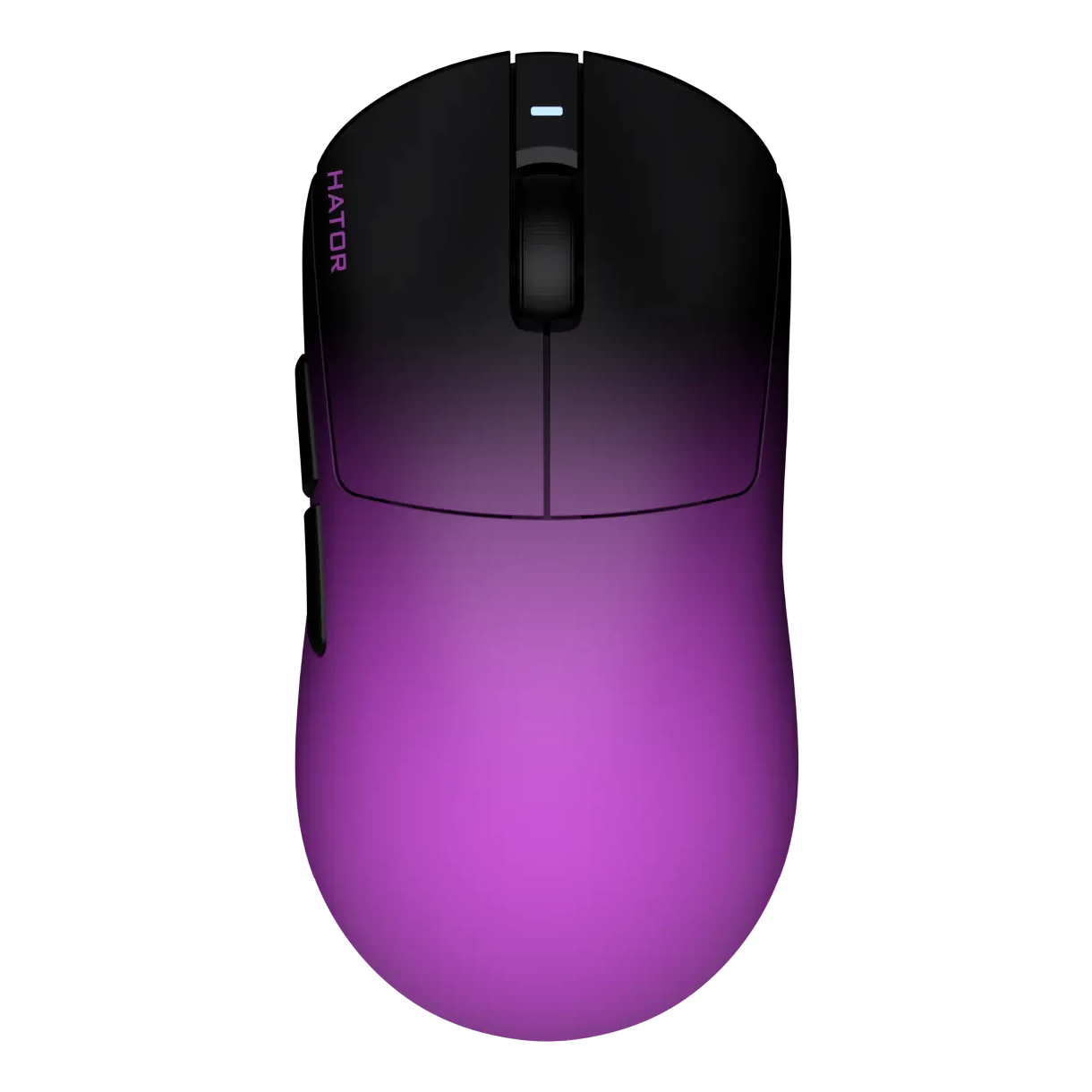 Мишка HATOR Quasar 3 ULTIMA 8K Wireless (HTM760) black/violet, вид сверху