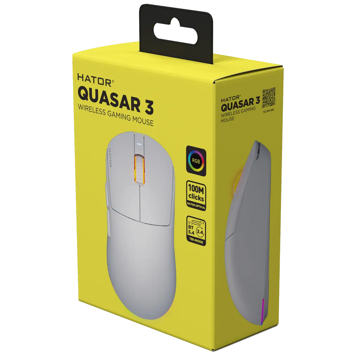 Мишка HATOR Quasar 3 wireless (HTM731) White, упаковка