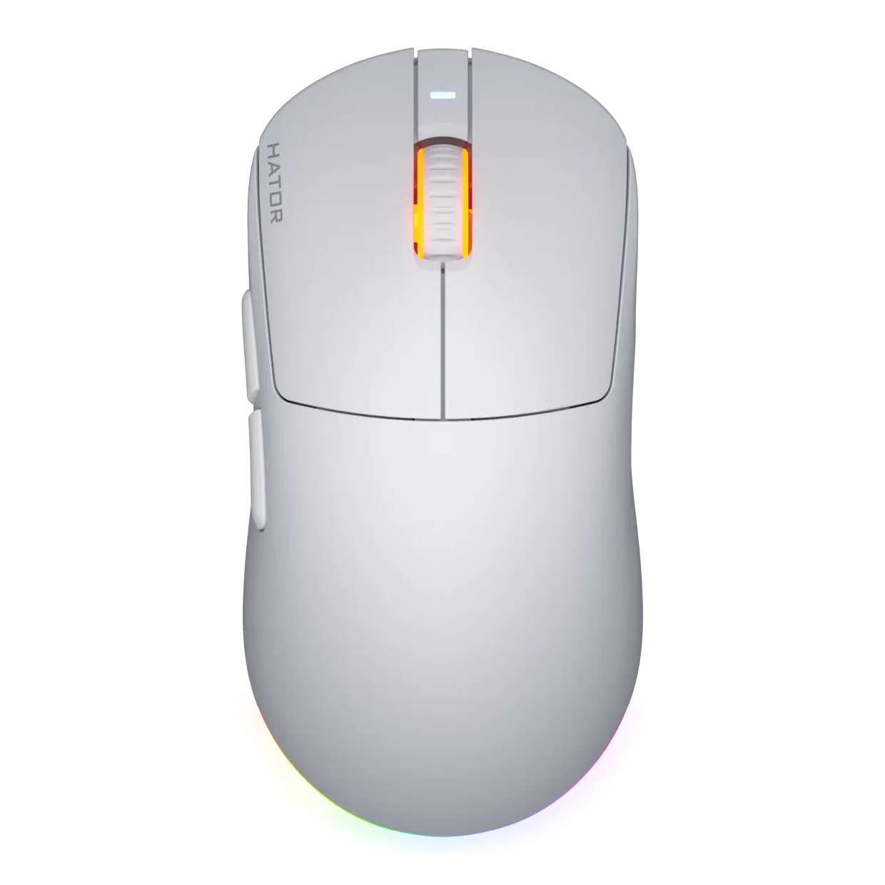 Мишка HATOR Quasar 3 wireless (HTM731) White, вигляд зверху