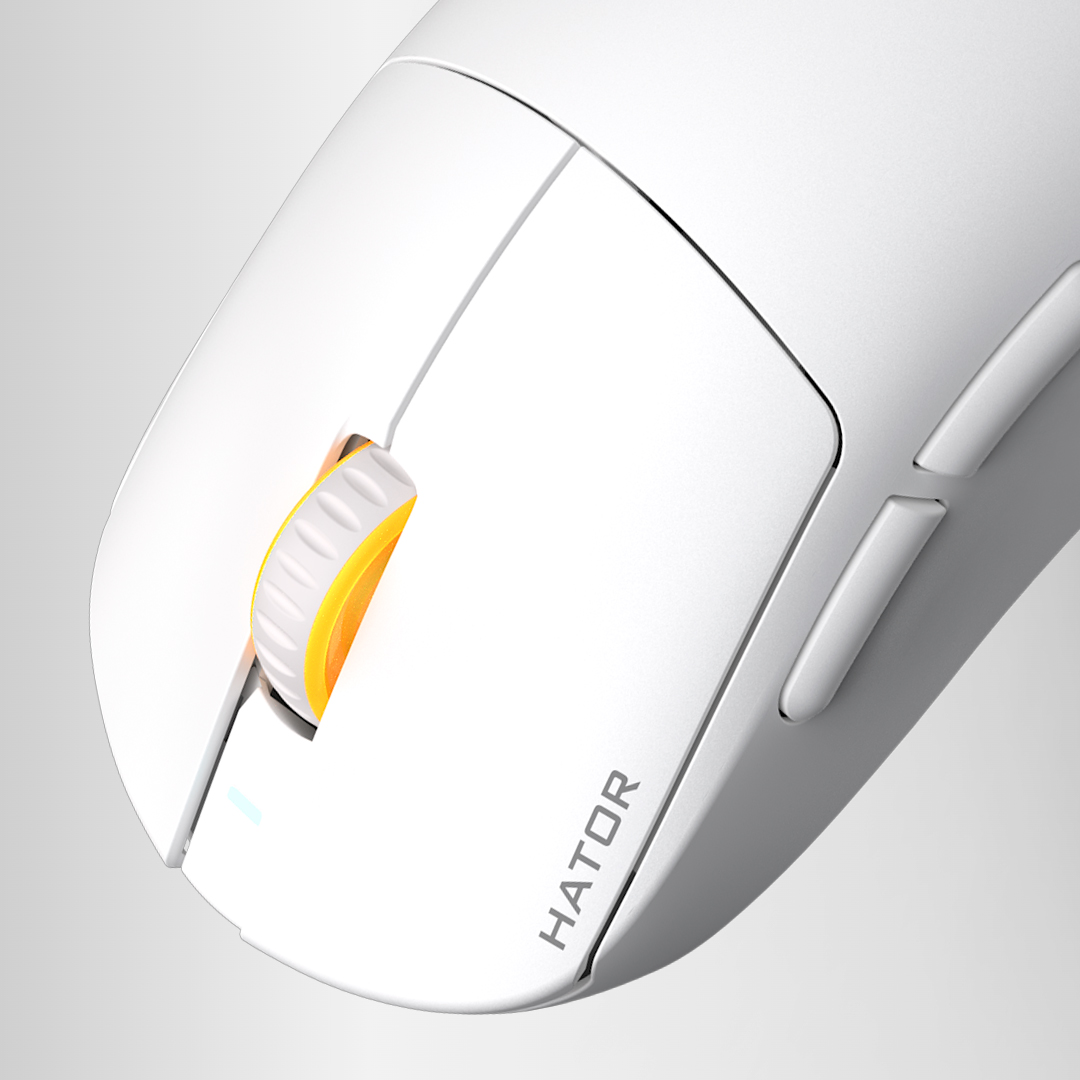 Мишка HATOR Quasar 3 wireless (HTM731) White, rgb-підсвічування