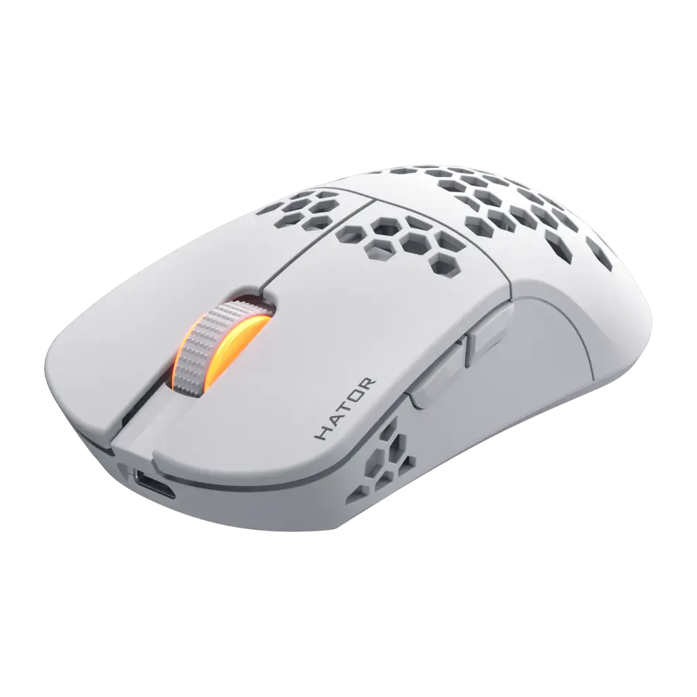 Мишка HATOR Stellar Wireless (HTM651) white, вигляд спереду