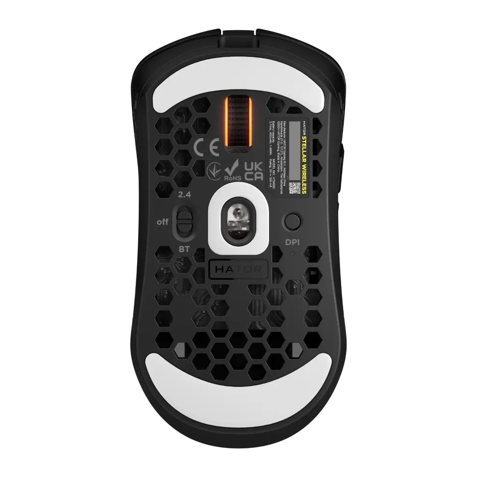 Мишка HATOR Stellar Wireless (HTM650) black, сенсор PixArt