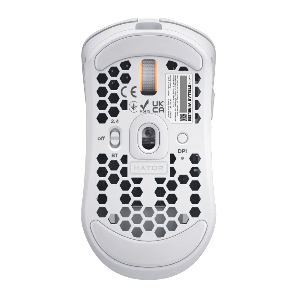 Мишка HATOR Stellar Wireless (HTM651) white, сенсор PixArt