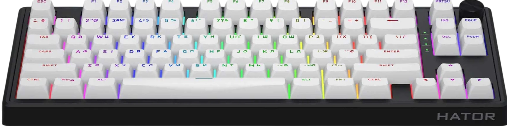 HATOR Skyfall 80 Wireless Black-White фронтальный вид