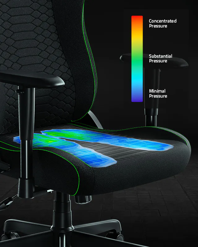 Розподіл тиску на сидінні RAZER Iskur V2 X