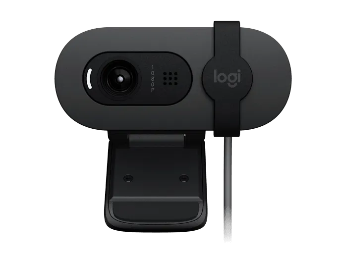 Фронтальный вид Logitech Brio 105 Graphite