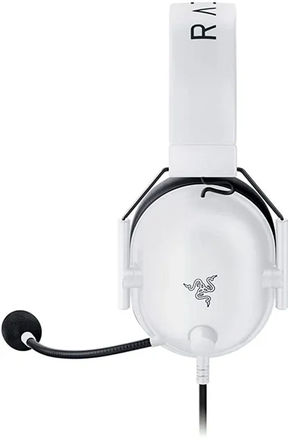 Razer BlackShark V2 X White вигляд збоку