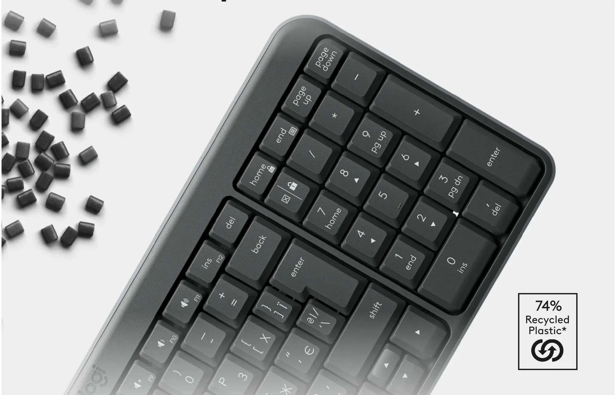 Перероблений пластик Logitech K250