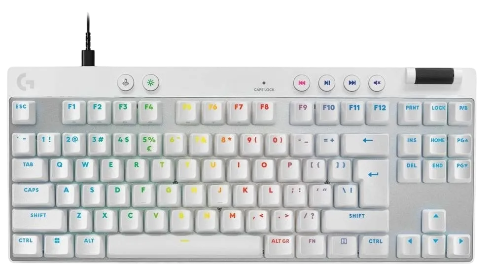 Logitech G PRO X TKL RAPID White RGB