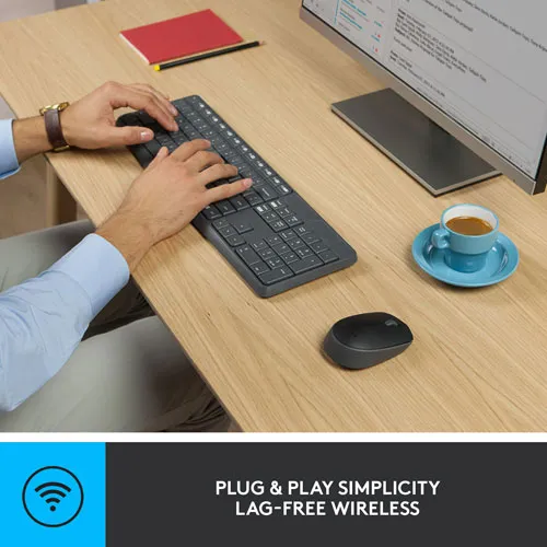 Беспроводной комплект Logitech MK235 на рабочем столе
