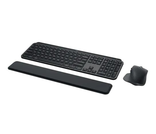 Logitech MX Keys S Combo Graphite під кутом