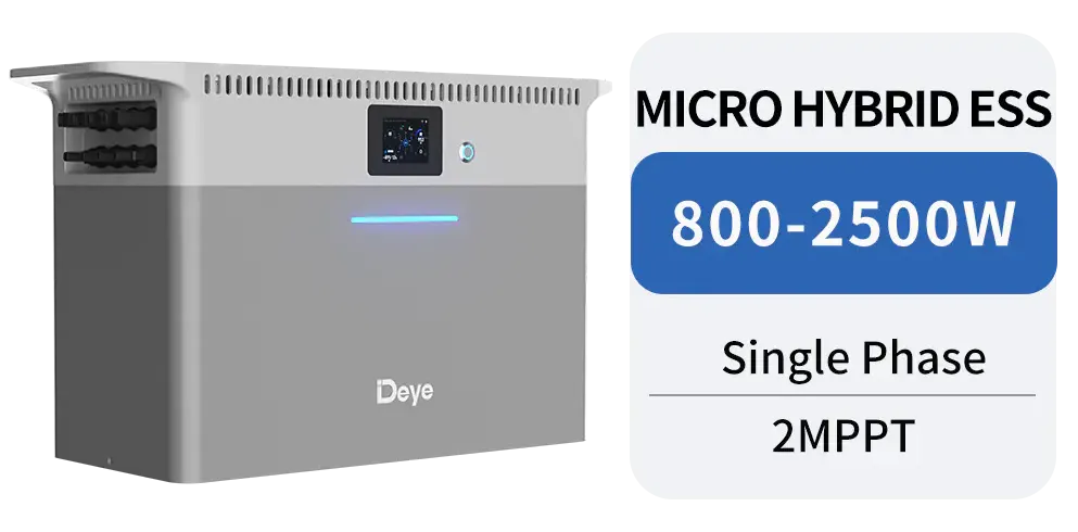 DEYE Micro Hybrid ESS с двумя MPPT