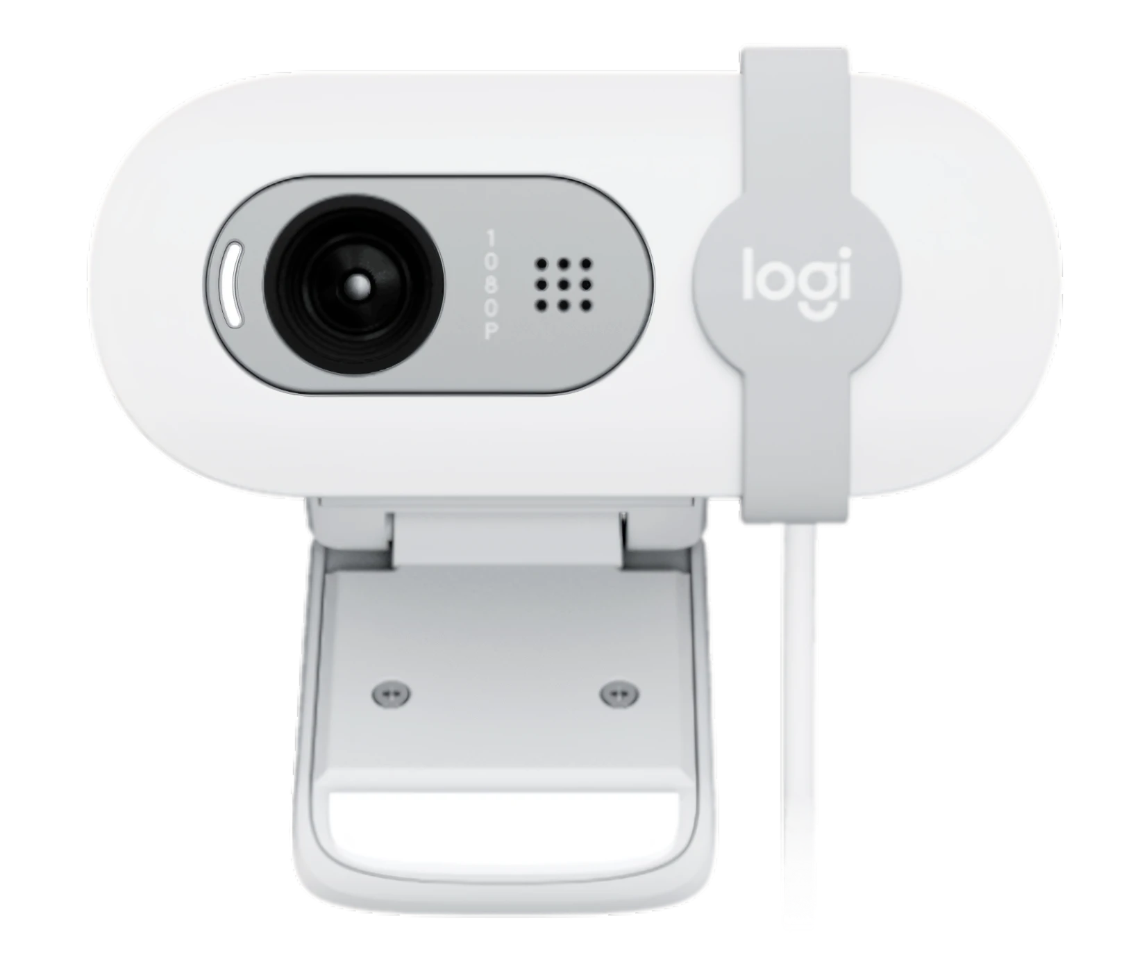 Logitech Brio 100 Off White, вид спереди