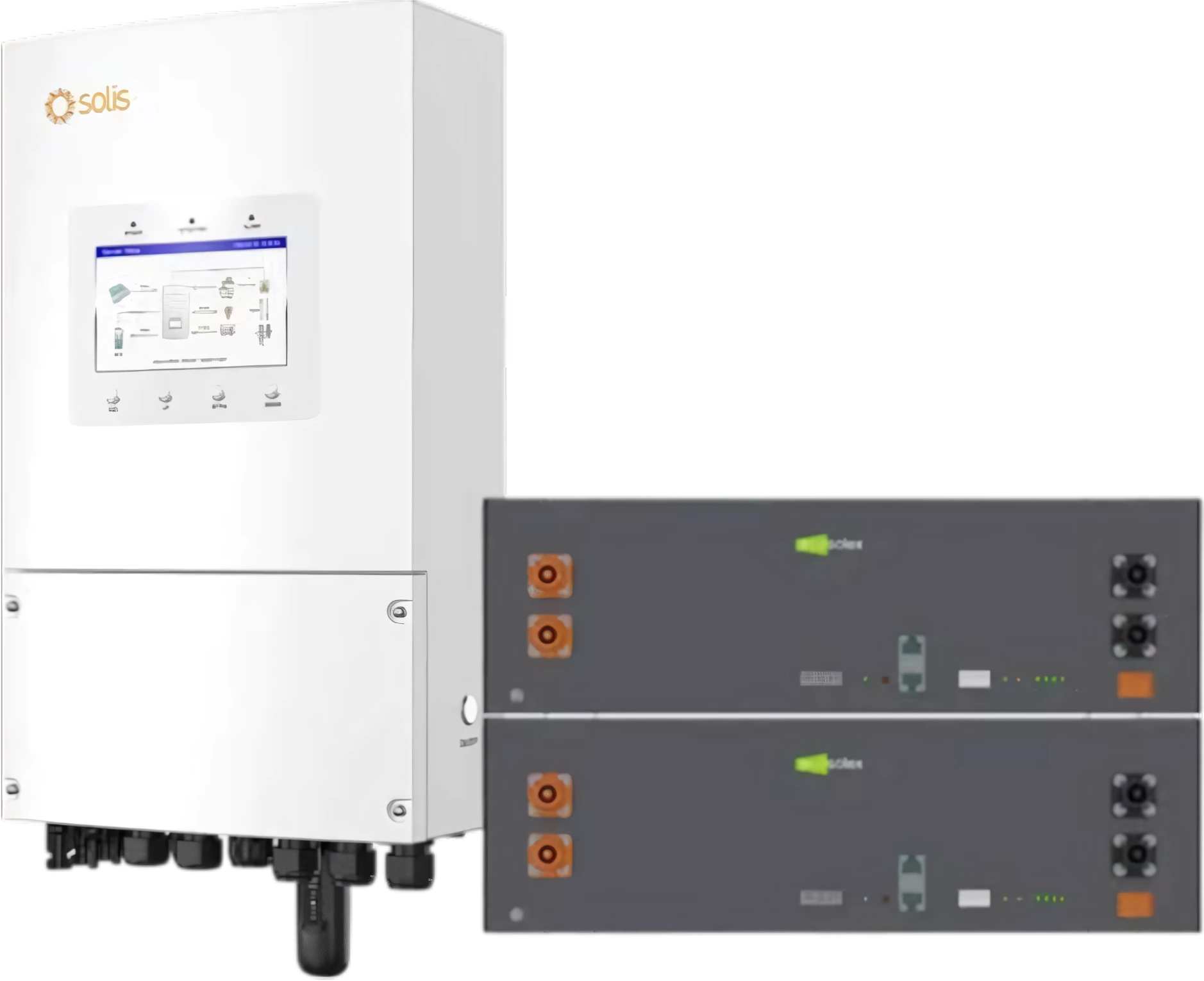 Solis S6-EH1P6K-L-PLUS і дві батареї Ecosolex RS-R51100A