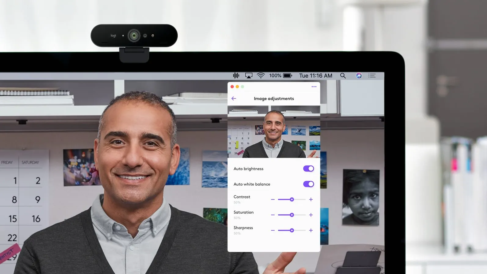 Logi Tune для Logitech Brio 4K