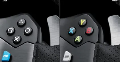 Кнопки Xbox на Logitech G920
