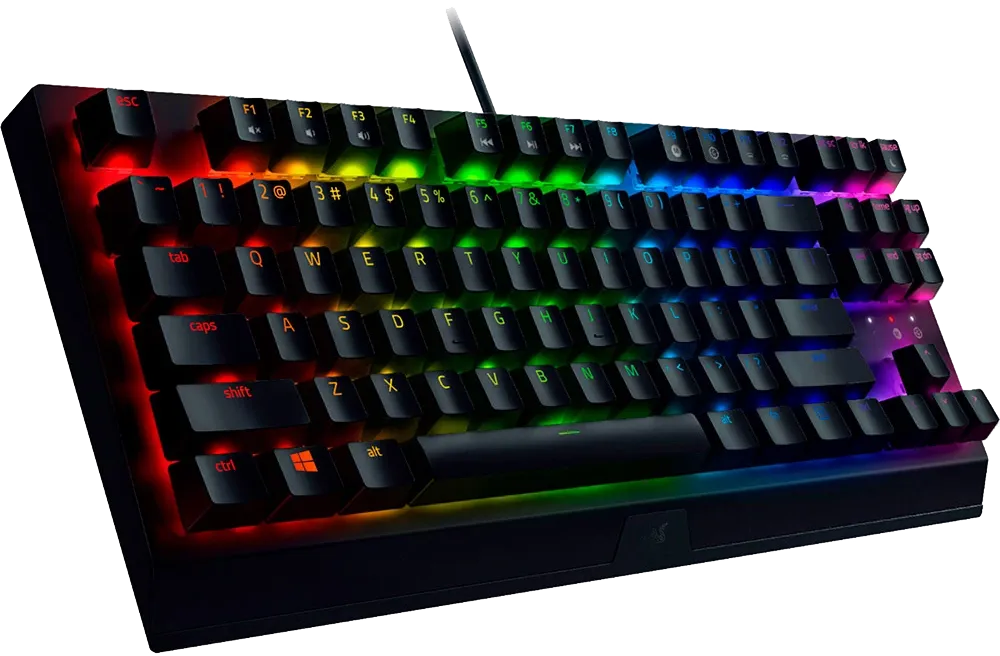 Razer BlackWidow V3 Tenkeyless під кутом