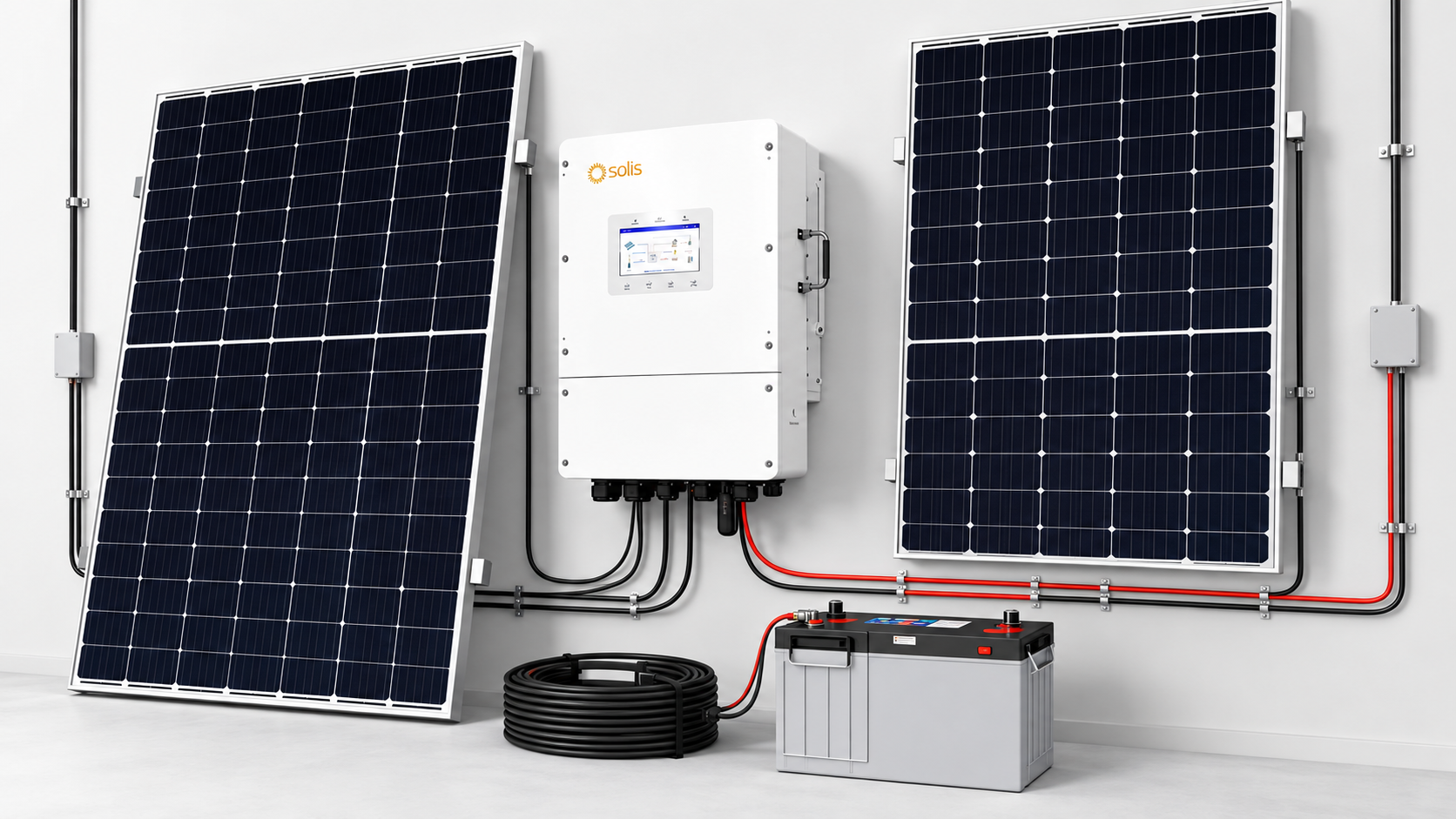 Схема работы гибридной системы Solis