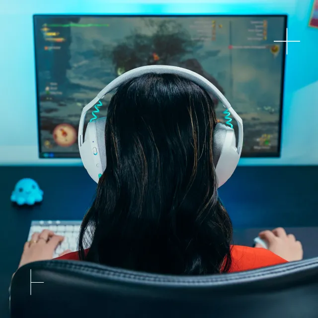Logitech G321 LIGHTSPEED White с микрофоном