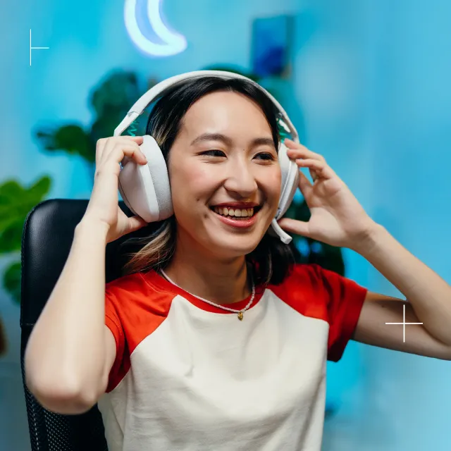 Комфортная посадка Logitech G321 LIGHTSPEED White