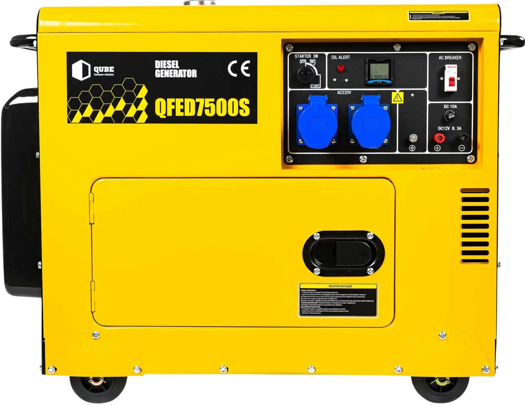 Панель керування генератора QUBE QFED7500S