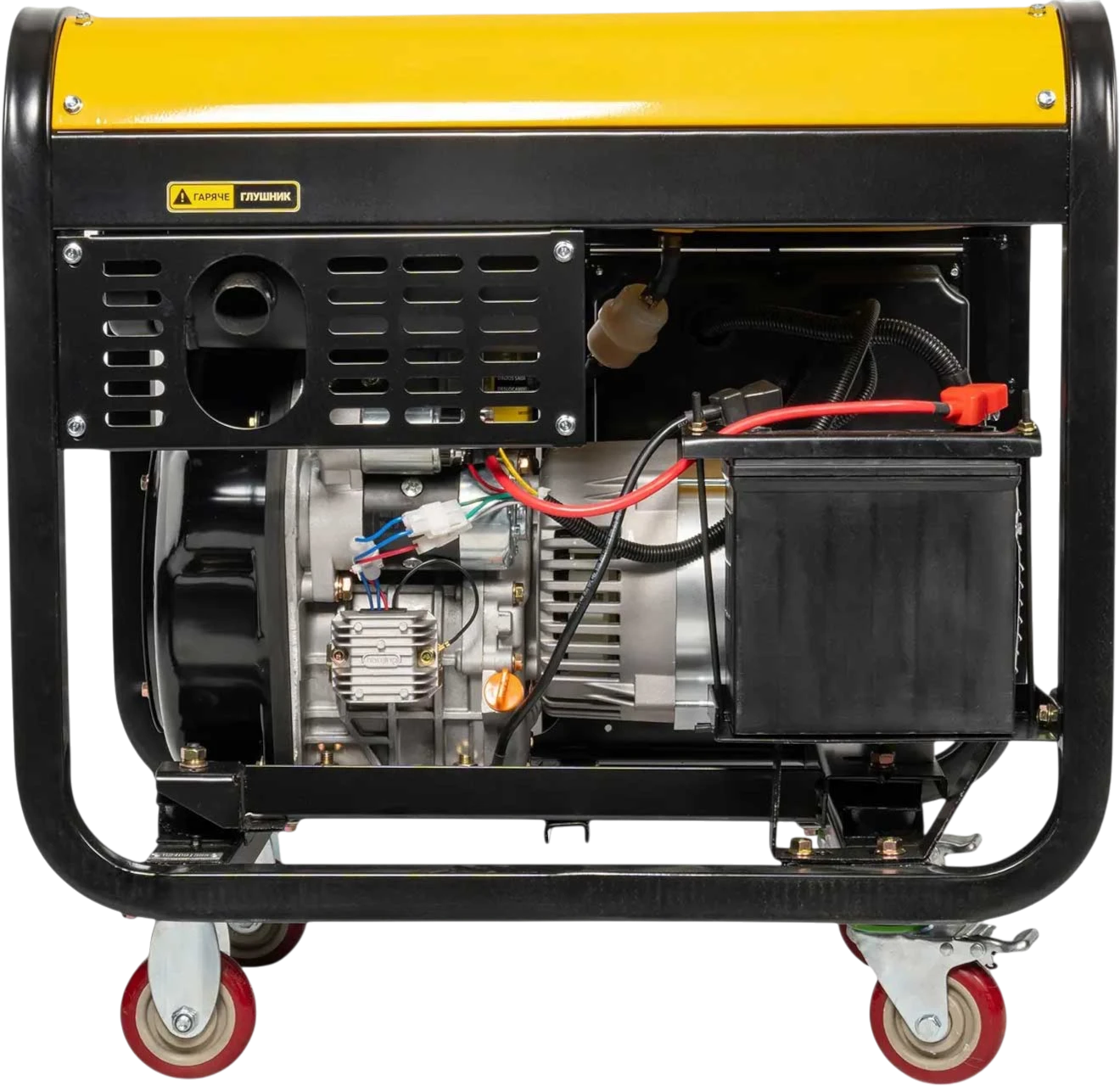 QUBE QFED10000XE-3, вигляд з боку двигуна