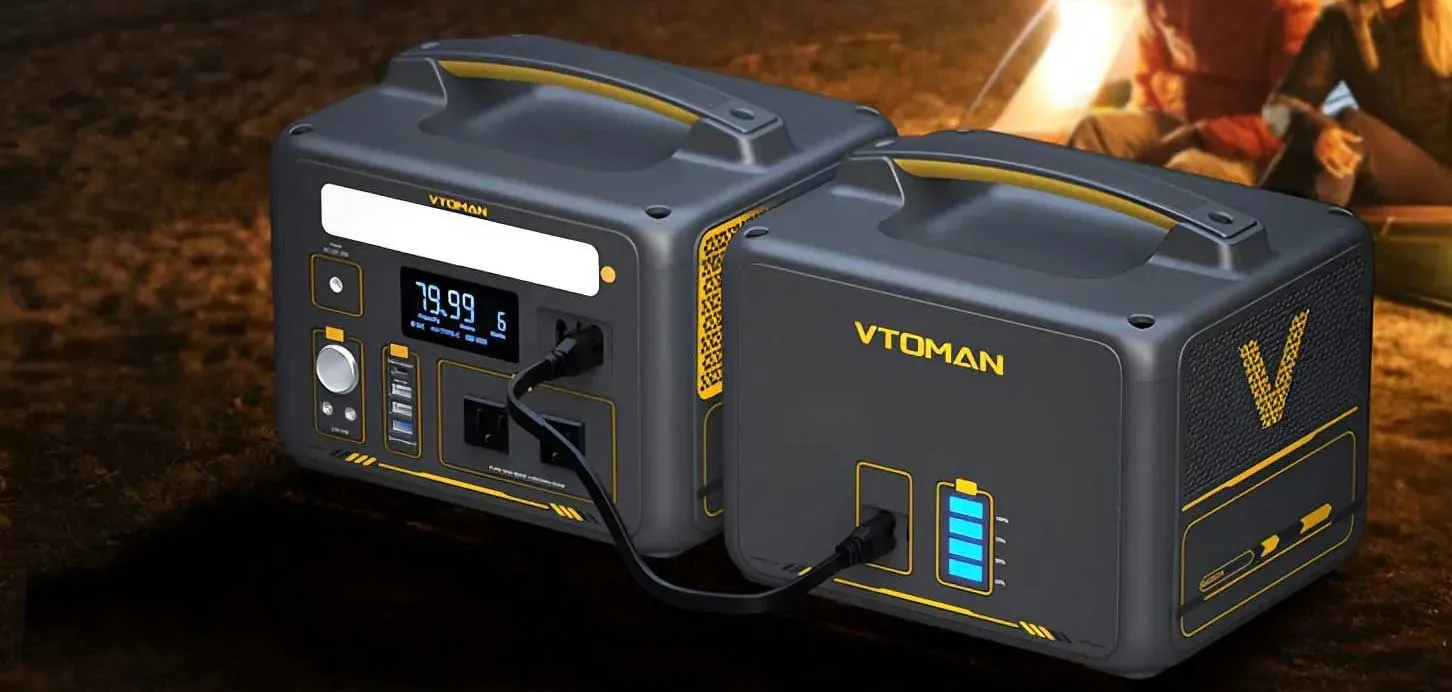 VTOMAN Jump 600X с дополнительной батареей в поездке