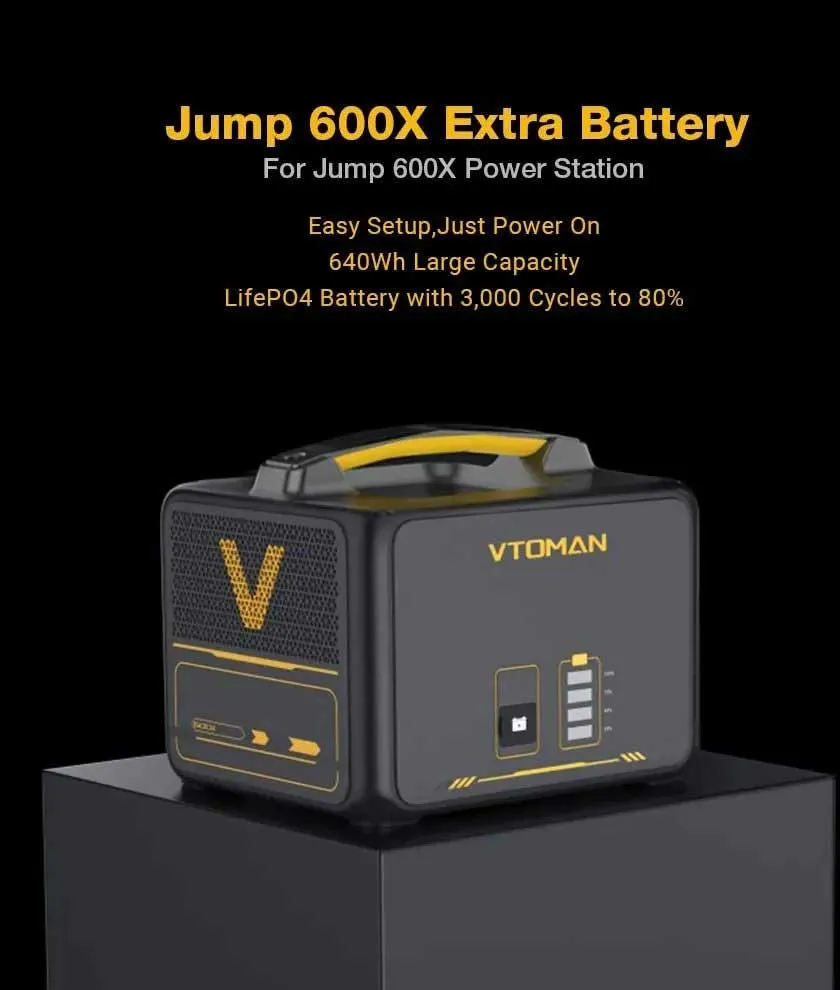 VTOMAN Jump 600X Extra Battery LIFEBMS