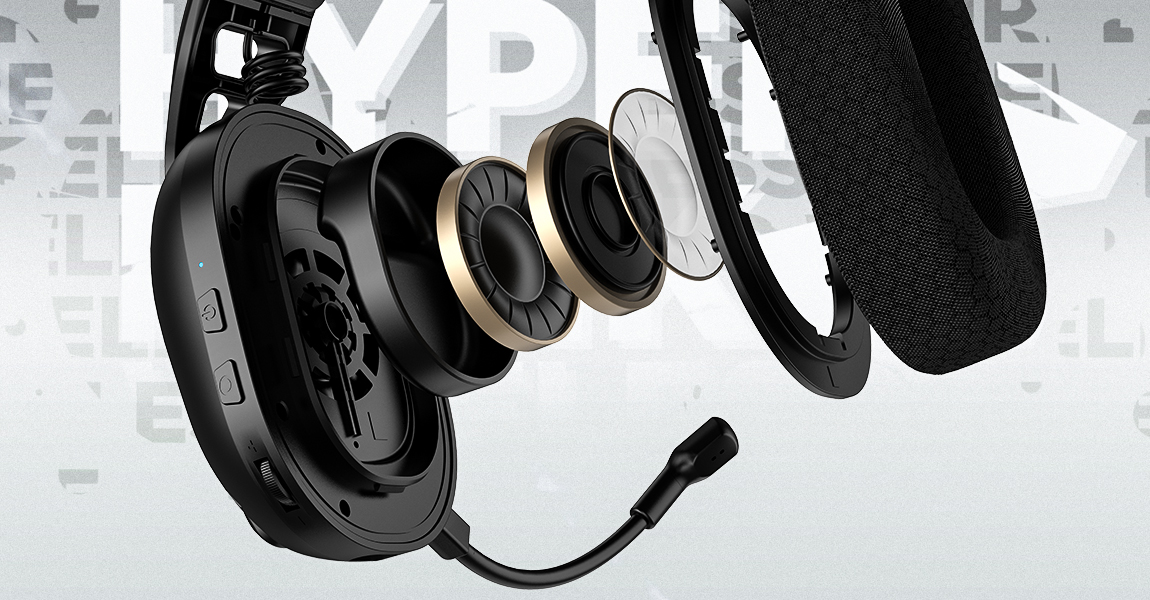 40-мм драйвер HATOR Hyperpunk 3X Wireless