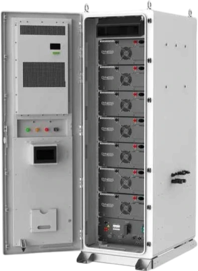 Dyness BF100, открытый аккумуляторный шкаф и батарейные модули