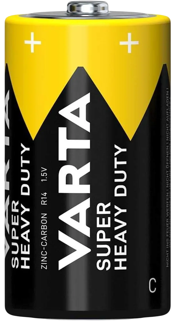 VARTA Super Heavy Duty D R20 - размеры и совместимость