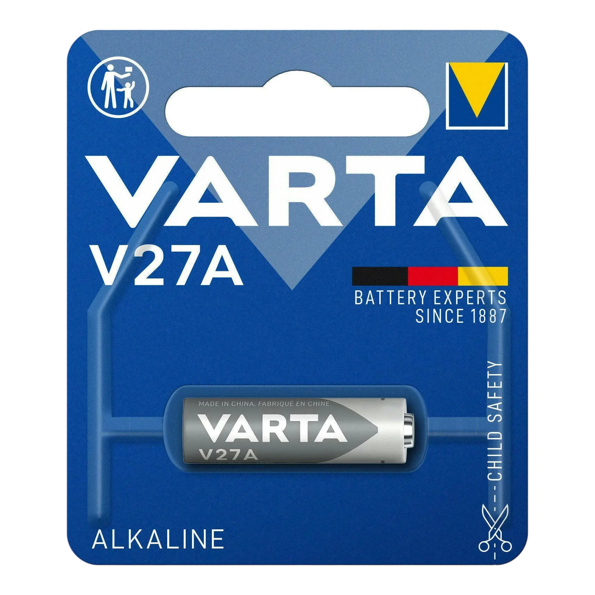 VARTA V27A 12 В, сумісні позначення MN27, 27A, GP27A та L828