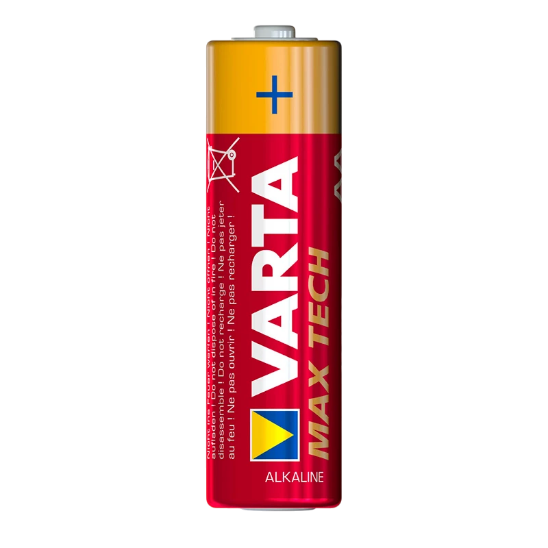 Окрема батарейка VARTA MAX TECH AA з червоно-золотистим корпусом