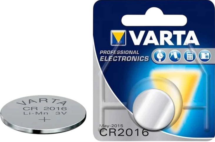 VARTA CR2016 &ndash; фотография батарейки и упаковки другой серии оформления