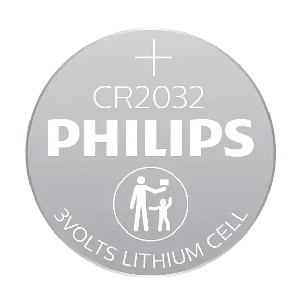 Литиевые элементы питания Philips CR2032 в упаковке из шести штук