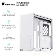 Купити Корпус JONSBO D40 Aluminum White - фото 2