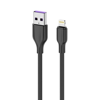 Купить Дата кабель USB 2.0 AM to Lightning 1.0m Glow black 2E (2E-CCAL-BL) - фото 1