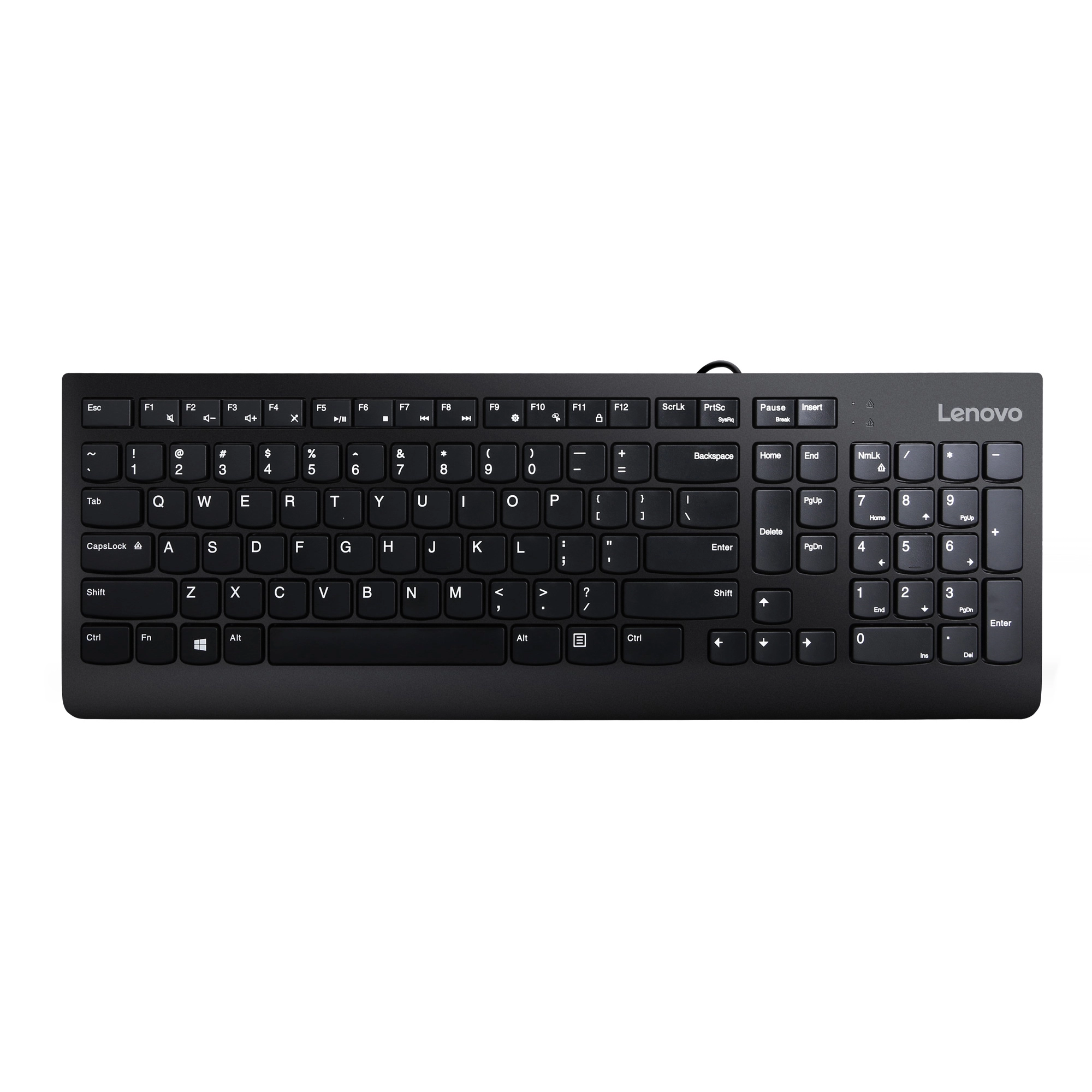 Купити Клавіатура Lenovo 300 USB UKR Black - фото 1
