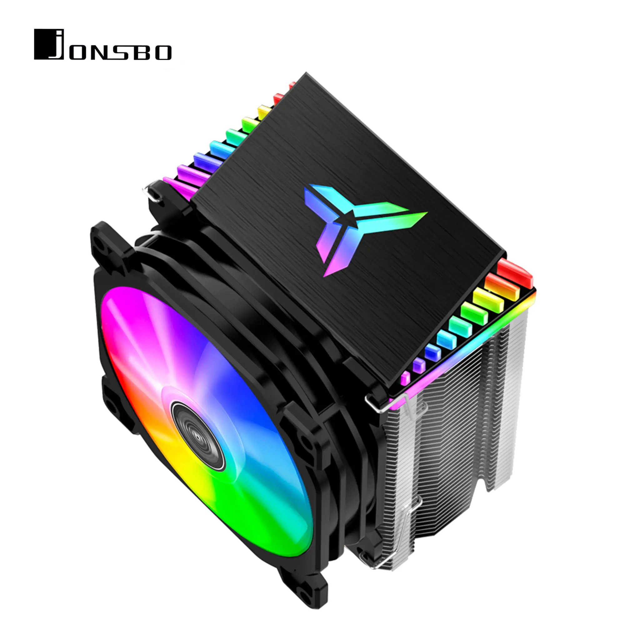 Купить Процессорный кулер JONSBO CR-1400 ARGB Black (92mm/4pin/900-2300RPM/4 тепл. трубки/3pin 5V ARGB) - фото 6
