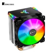Купить Процессорный кулер JONSBO CR-1400 ARGB Black (92mm/4pin/900-2300RPM/4 тепл. трубки/3pin 5V ARGB) - фото 9