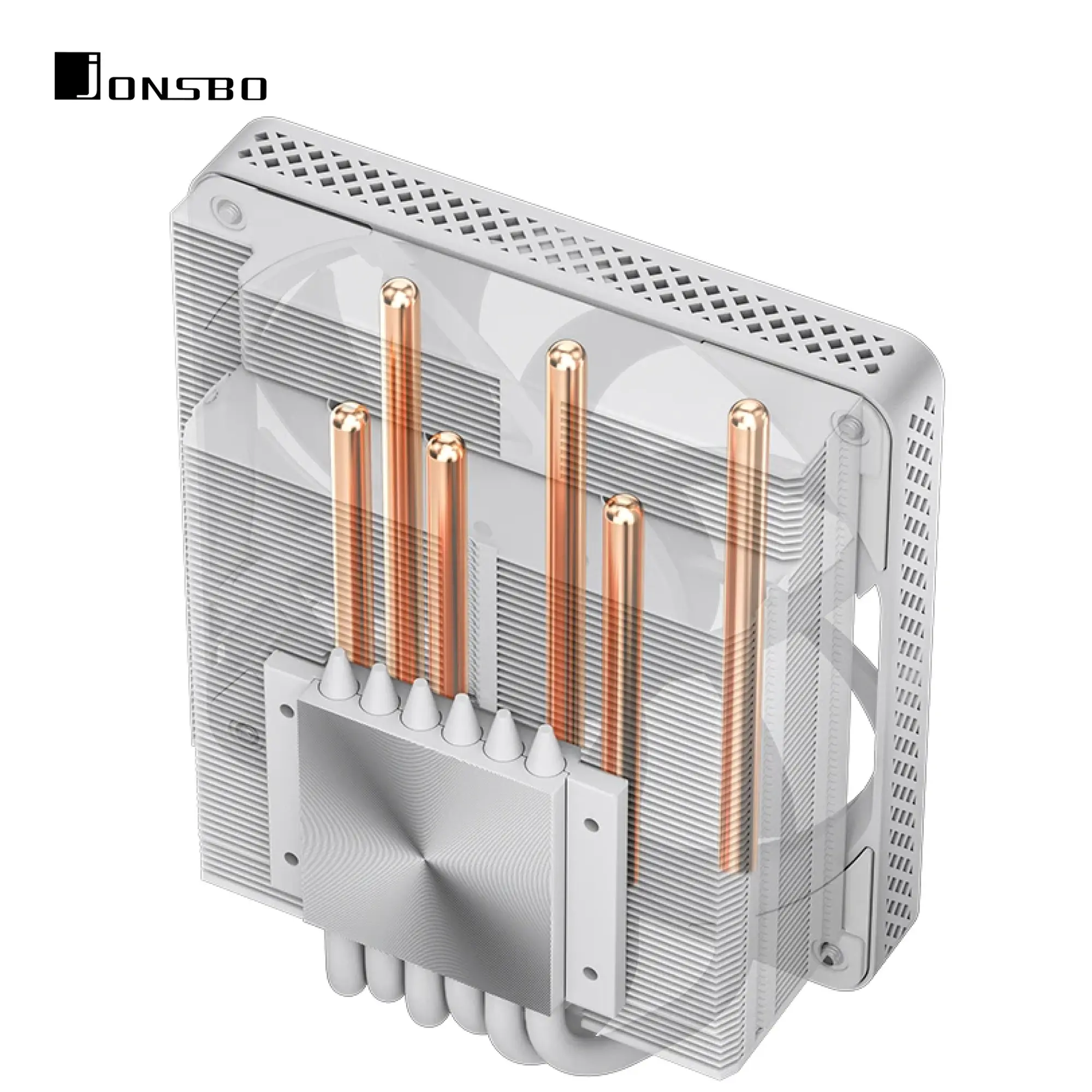 Купити Процесорний кулер JONSBO HX6200D White (120mm/4pin/LGA 1700/1200/115X/AM4/AM5/4PIN PWM) - фото 7
