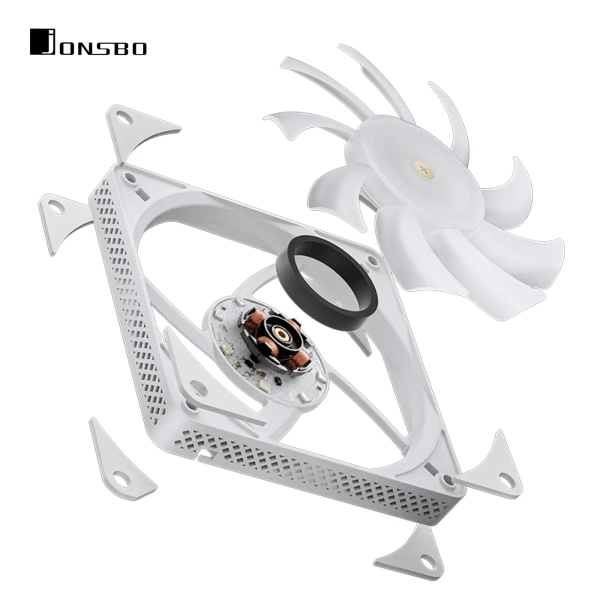 Купити Процесорний кулер JONSBO HX6200D White (120mm/4pin/LGA 1700/1200/115X/AM4/AM5/4PIN PWM) - фото 8