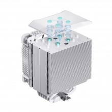 Купити Процесорний кулер JONSBO HX6240 White (120mm/4pin/LGA1200/115X/1700/2011/AM4/AM5/4PIN PWM) - фото 3