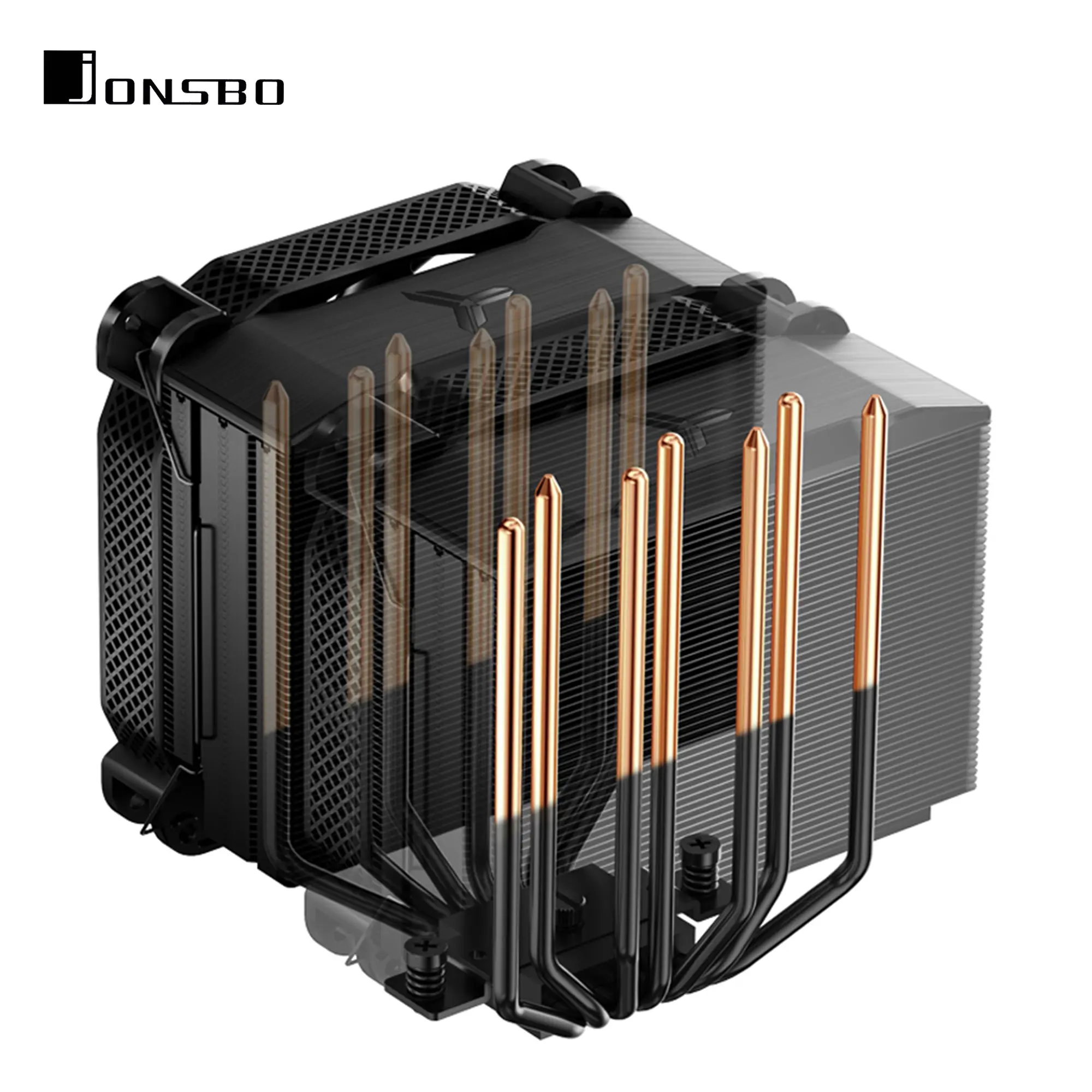 Купить Процессорный кулер JONSBO HX7280 Black (140mm/4pin/LGA1200/115X/1700/2011/AM4/AM5/4PIN PWM) - фото 14