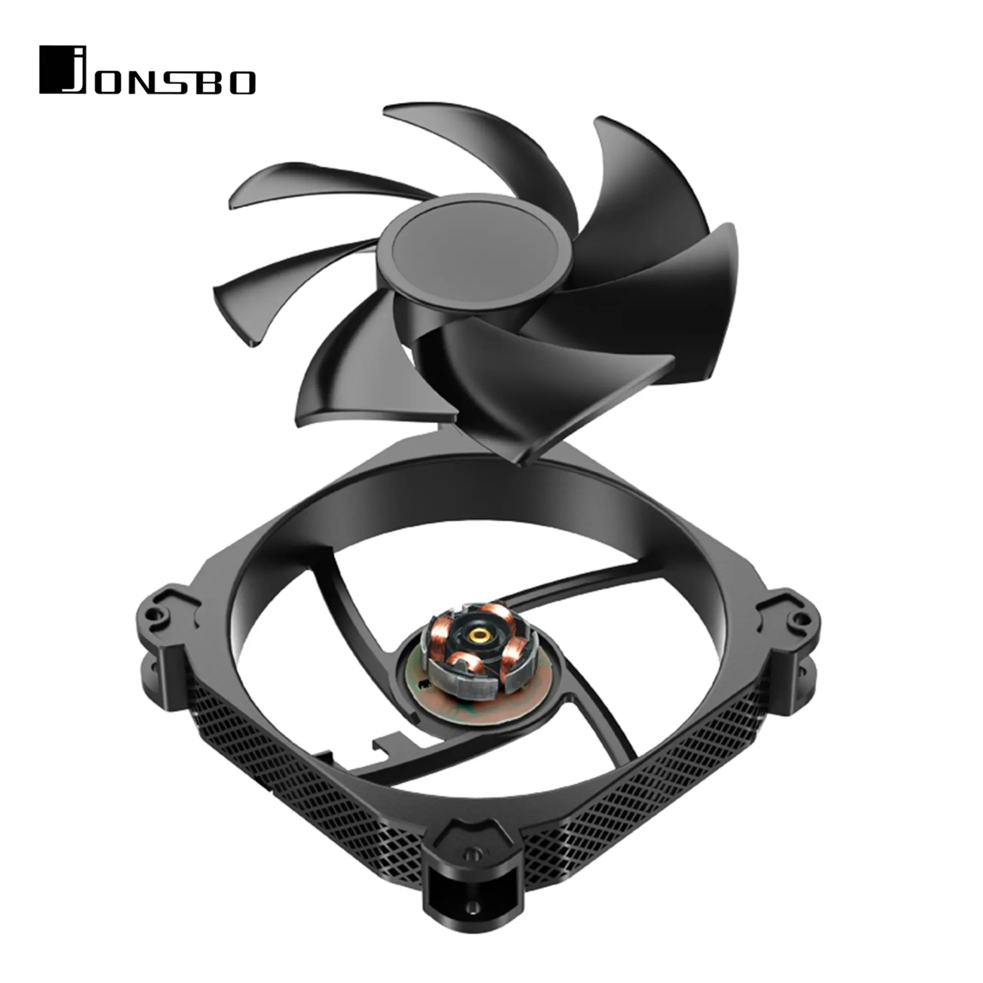 Купить Процессорный кулер JONSBO HX7280 Black (140mm/4pin/LGA1200/115X/1700/2011/AM4/AM5/4PIN PWM) - фото 15
