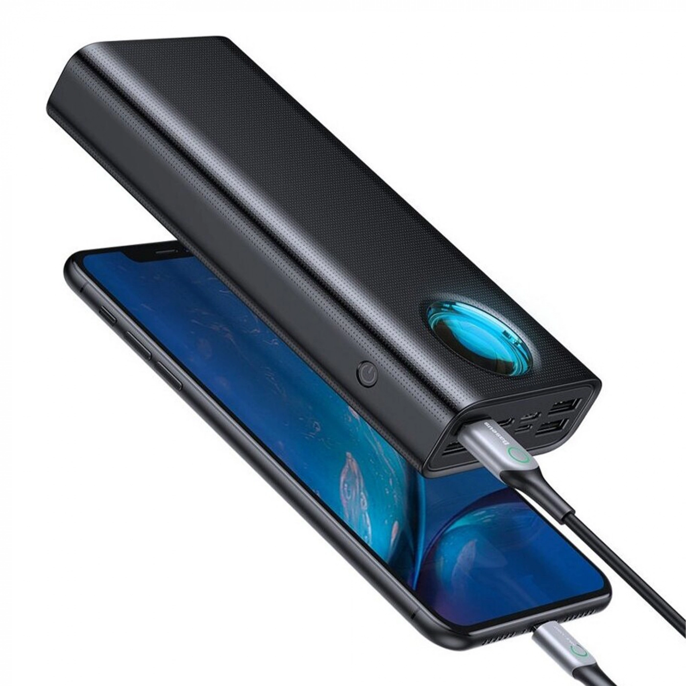 Купить Павербанк УМБ Baseus Amblight Digital Display Quick Charge Power Bank 30000mAh 65W Black - фото 4