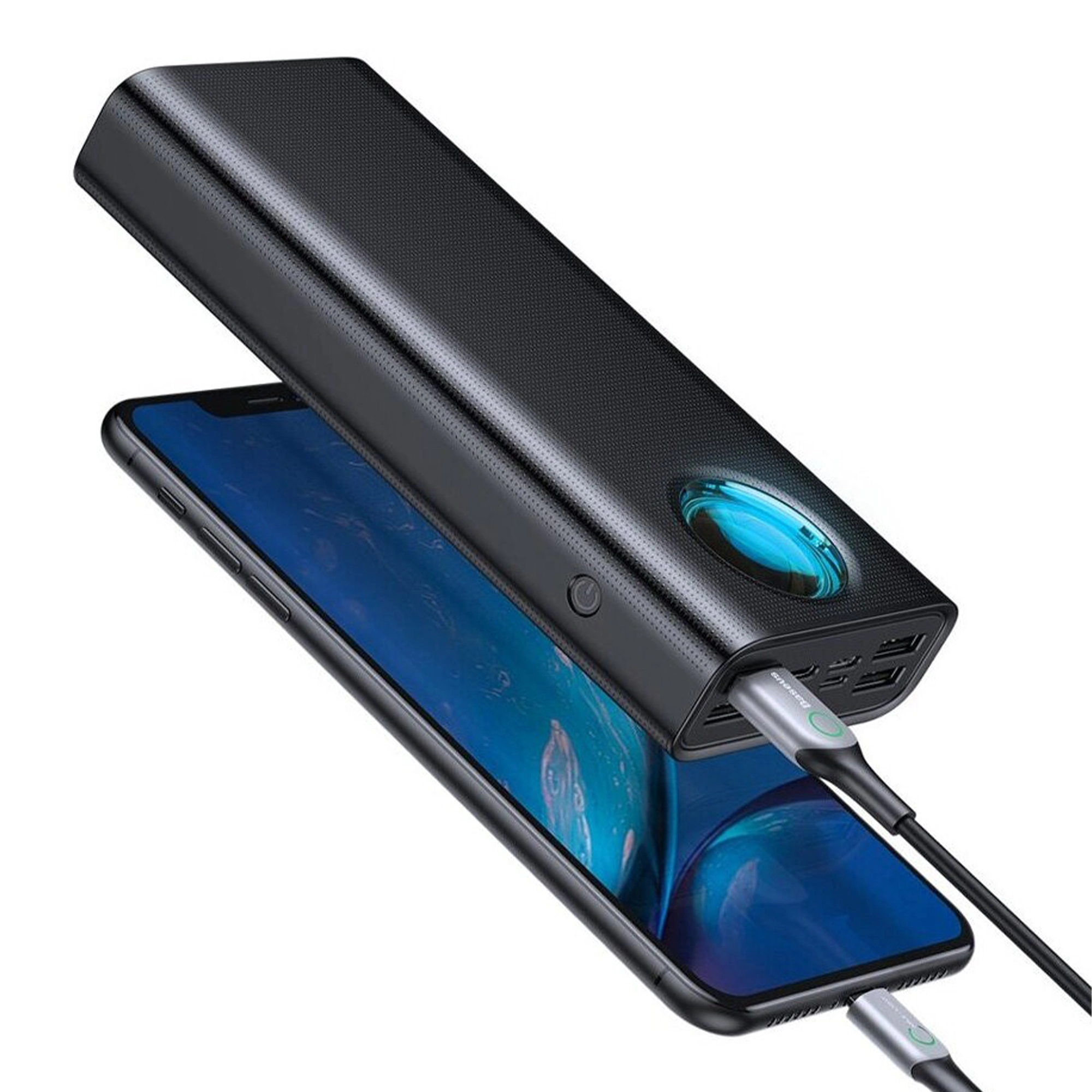 Купить Павербанк УМБ Baseus Amblight Digital Display Quick Charge Power Bank 30000mAh 65W Black - фото 4